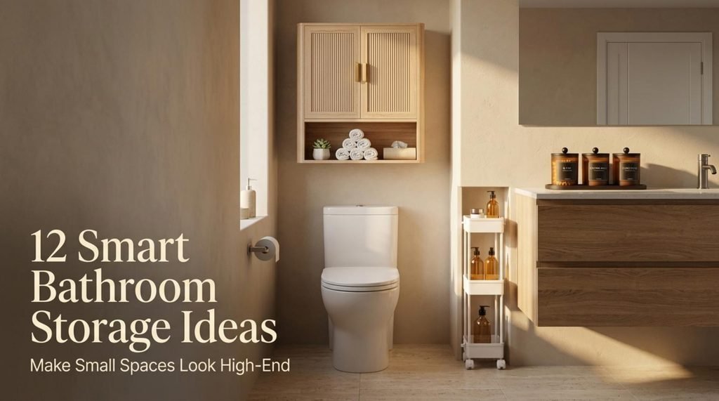 12 Smart Bathroom Storage Ideas That Make Small Spaces Look High-End