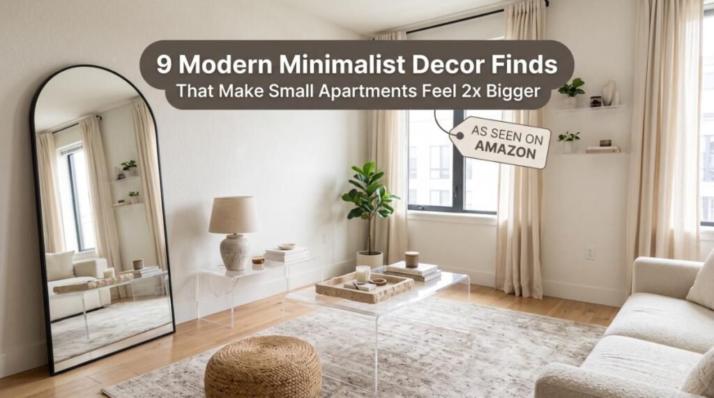 9 Modern Minimalist Decor Finds That Make Small Apartments Feel 2x Bigger