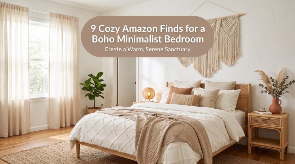 9 Cozy Amazon Finds for a Boho Minimalist Bedroom