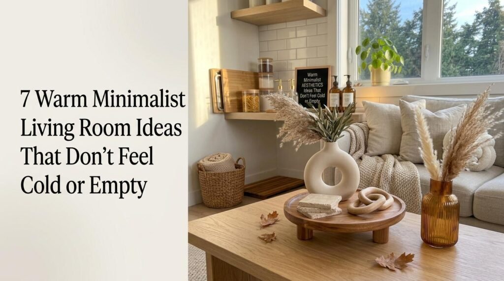 7 Warm Minimalist Living Room Ideas That Don’t Feel Cold or Empty